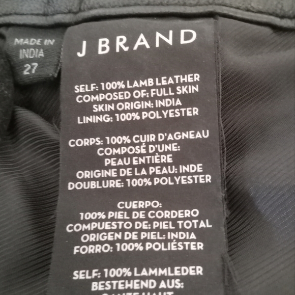 Brand Jonah High Rise Leather Pants Size 27 - Picture 10 of 11
